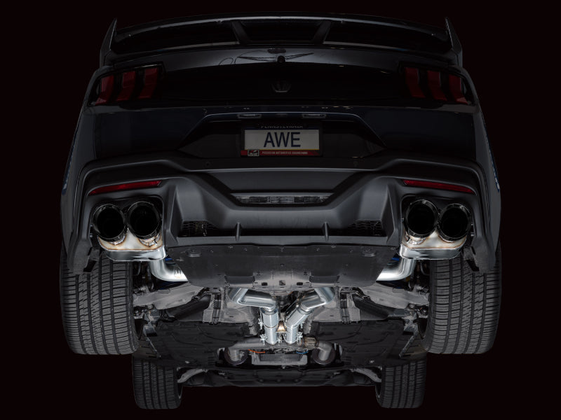 AWE Tuning 3025-43375 FITS AWE 2024 Ford Mustang Dark Horse S650 RWD SwitchPath Catback Exhaust w/ Quad Diamond Black Tips