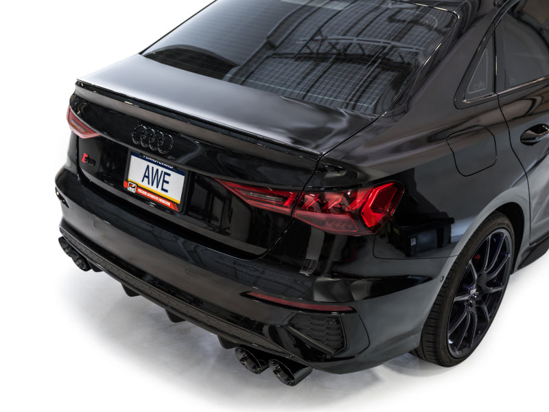 AWE Tuning 3015-43897 FITS AWE 22-24 Audi 8Y S3 Touring Edition Exhaust - Diamond Black Tips