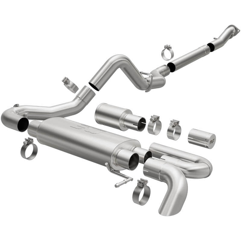 Magnaflow 19559 FITS: MagnaFlow 2021 Ford Bronco Overland Series Cat-Back Exhaust w/ Single Straight Driver Exit- No Tip