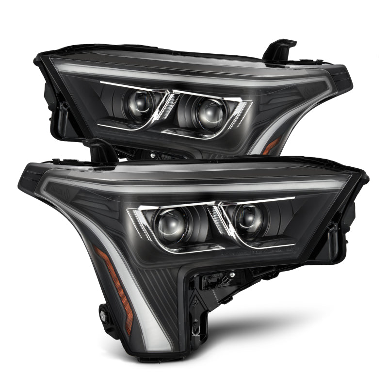 AlphaRex 22-23 Toyota Tundra/Sequoia LED Proj Headlights Black w/ Seq Activ Light/Seq Signal & DRL