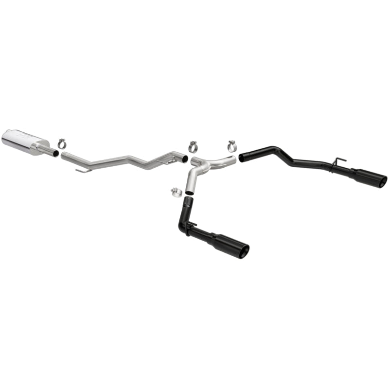 Magnaflow 19487 FITS 19487 FITS: MagnaFlow 2020 Jeep Gladiator 3in Street Series Dual Split Exit SS Cat-Back Exhaust w/Black Tips