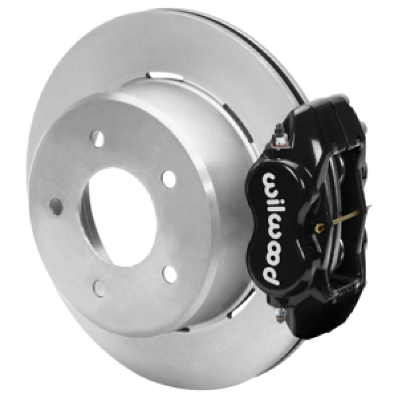 Wilwood 88-98 Chevy Silverado Forged Dynalite 12.19x0.81 Plain Rear Drum to Disc Conv. - Black