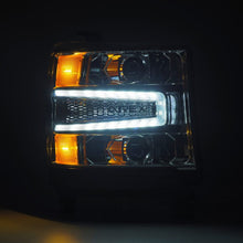 Load image into Gallery viewer, AlphaRex 880235 FITS 16-18 Chevy 1500HD LUXX LED Proj Headlights Chrome w/Seq Actv Lgt / Seq Sig (Req PN 810023)