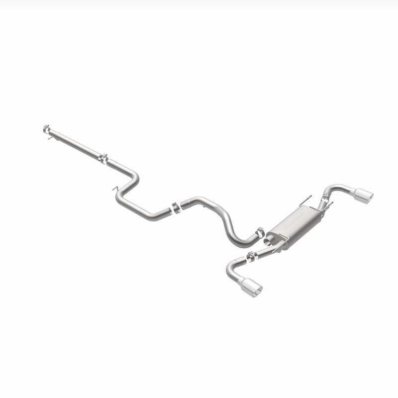 Magnaflow 15146 FITS: MagnaFlow 10-12 Mazda 3 L4 2.5L Hatchback Split Rear Exit Stainless Cat Back Performance Exhaust