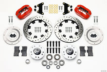 Load image into Gallery viewer, Wilwood Forged Dynalite Front Kit 12.19in Drilled Red 49-54 Chevy/53-62 Corvette (*Line Kit Needed*)