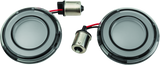 Kuryakyn Tracer L.E.D. Front Turn Signal Insert Red Light Smoke Lens 1156