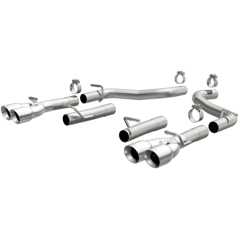 Magnaflow 19218 FITS: MagnaFlow Axle-Back, SS, 2.5in, Quad Split Rear 3.5in Tip 2015 Dodge Challenger 3.6L V6