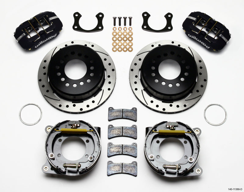 Wilwood 140-11389-D FITS Dynapro Low-Profile 11.00in P-Brake Kit Drilled New Big Ford 2.50in Offset