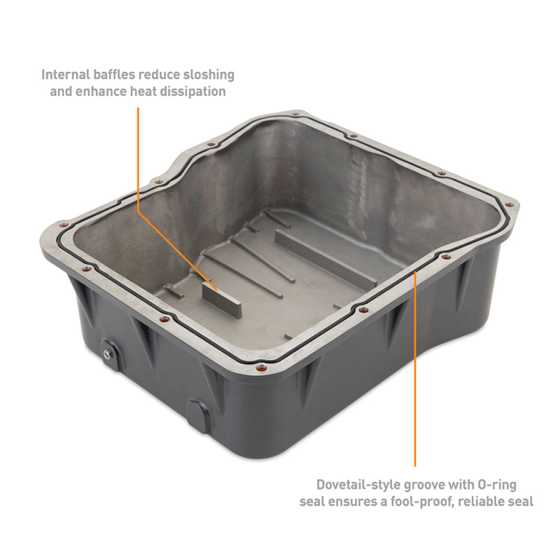 Mishimoto MMTP-DMAX-01 FITS 01-19 Duramax Allison A1000 Transmission Pan Cast GR