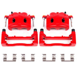 PowerStop S4918A FITS Power Stop 08-16 Cadillac Escalade Front Red Calipers w/Brackets - Pair