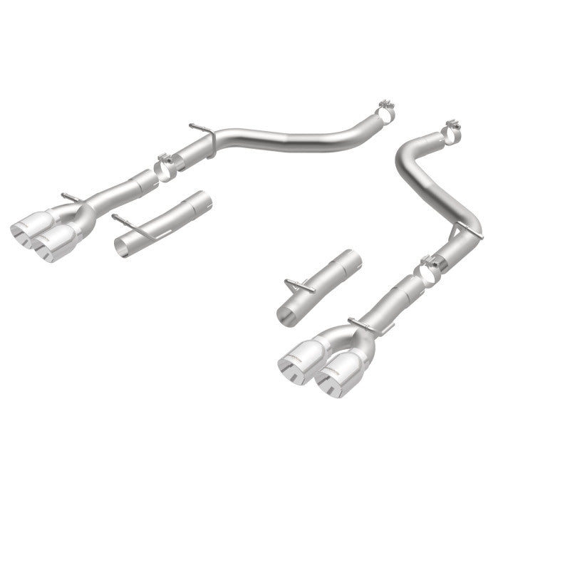 Magnaflow 19218 FITS: MagnaFlow Axle-Back, SS, 2.5in, Quad Split Rear 3.5in Tip 2015 Dodge Challenger 3.6L V6