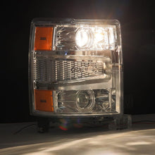 Load image into Gallery viewer, AlphaRex 880246 FITS 14-15 Chevy 1500 PRO-Series Projector Headlights Chrome w/Sequential Signal &amp; DRL