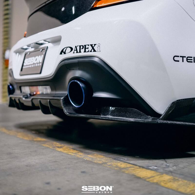 Seibon RD22TY86-MB FITS 2022+ Toyota GR86/Subaru BRZ Carbon Fiber Rear Diffuser Cover