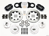 Wilwood 140-13344-D FITS Dynapro Dust-Boot Front Kit 12.19in Drilled 1965-1969 Mustang Disc & Drum Spindle