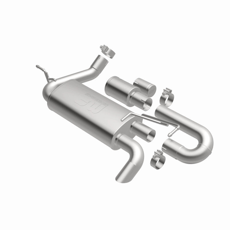 Magnaflow 19668 FITS: MagnaFlow 07-18 Jeep Wrangler JK Overland Series Axle-Back Exhaust System