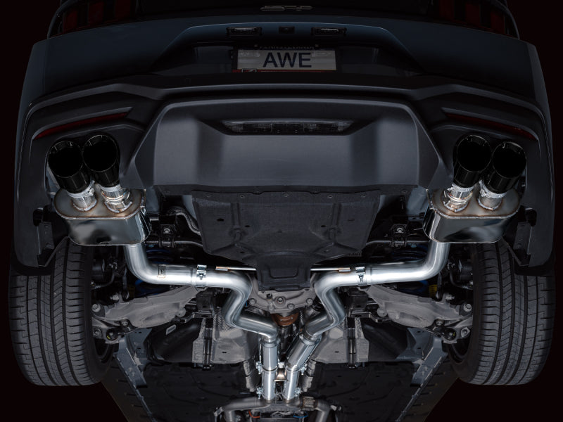 AWE Tuning 3025-43650 FITS AWE 2024 Ford Mustang GT Fastback S650 RWD SwitchPath Catback Exhaust w/ Quad Diamond Black Tips
