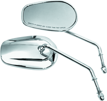 Load image into Gallery viewer, Bikers Choice Tapered Long Stem Mirrors Chr