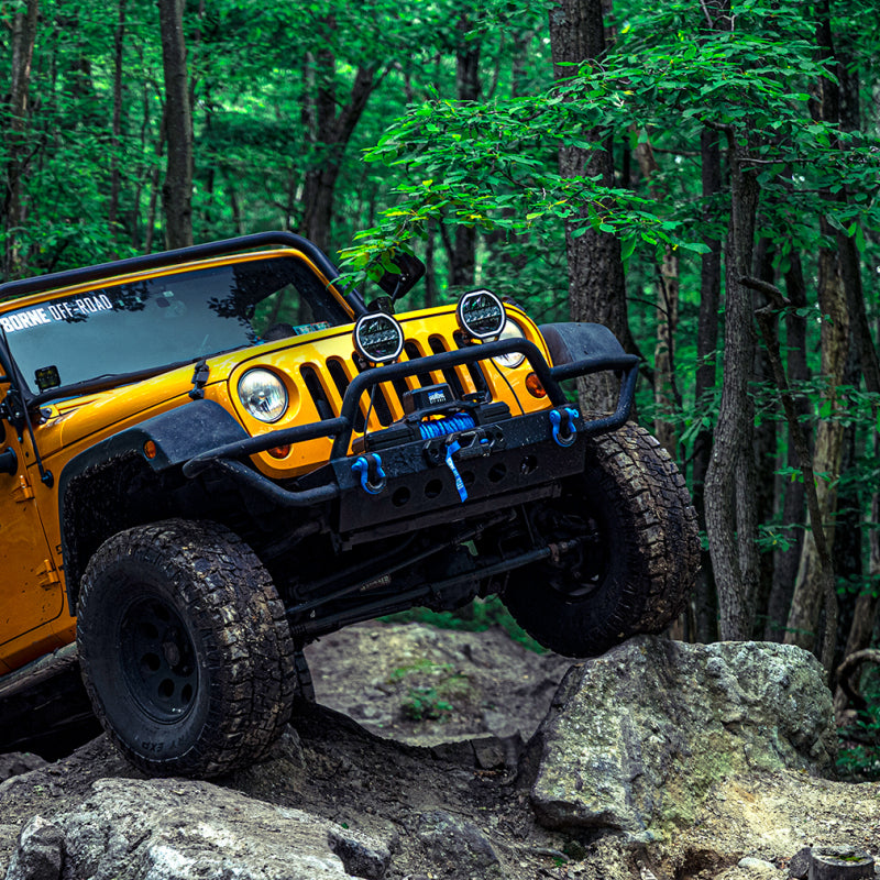 Borne Off-Road 12K Winch - Orange Synthetic Rope