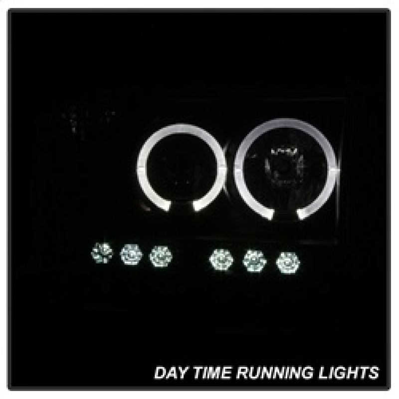 Spyder Dodge Ram 1500 02-05 03-05 Projector Headlights LED Halo LED Blk Smke PRO-YD-DR02-HL-BSM