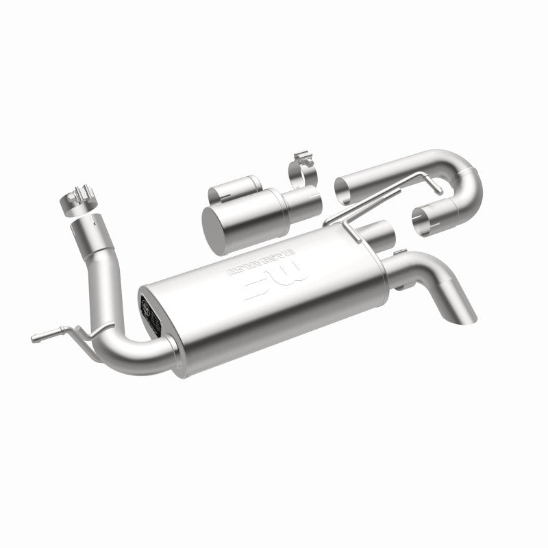 Magnaflow 19668 FITS: MagnaFlow 07-18 Jeep Wrangler JK Overland Series Axle-Back Exhaust System