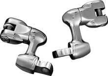 Load image into Gallery viewer, Kuryakyn 2in Adjustable Lockable Offsets With Male Mount Adapter Chrome