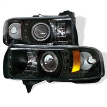 Load image into Gallery viewer, SPYDER 5010087 FITS Spyder Dodge Ram 1500 94-01 94-02 Projector Headlights LED Halo LED Blk PRO-YD-DR94-HL-AM-BK