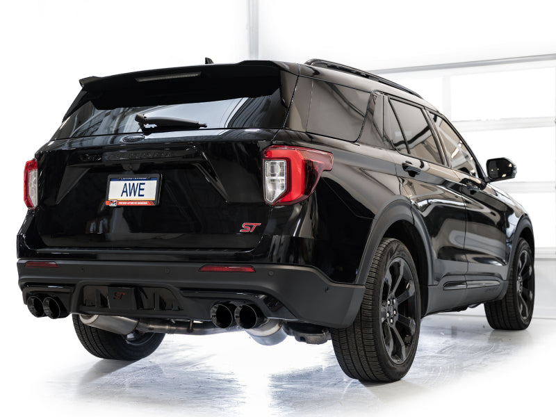 AWE Tuning 3015-43625 FITS 2020+ Ford Explorer ST Touring Edition Exhaust w/ Diamond Black Tips