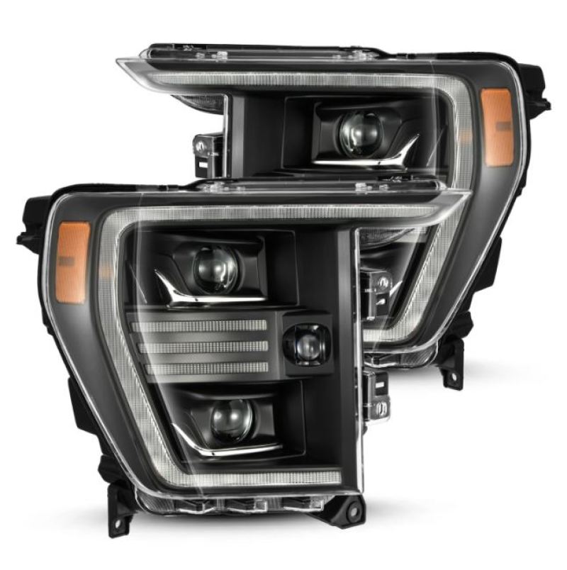 AlphaRex 880293 FITS 21-22 Ford F150 PRO-Series Projector headlights Black w/Activ Light/Seq Signal