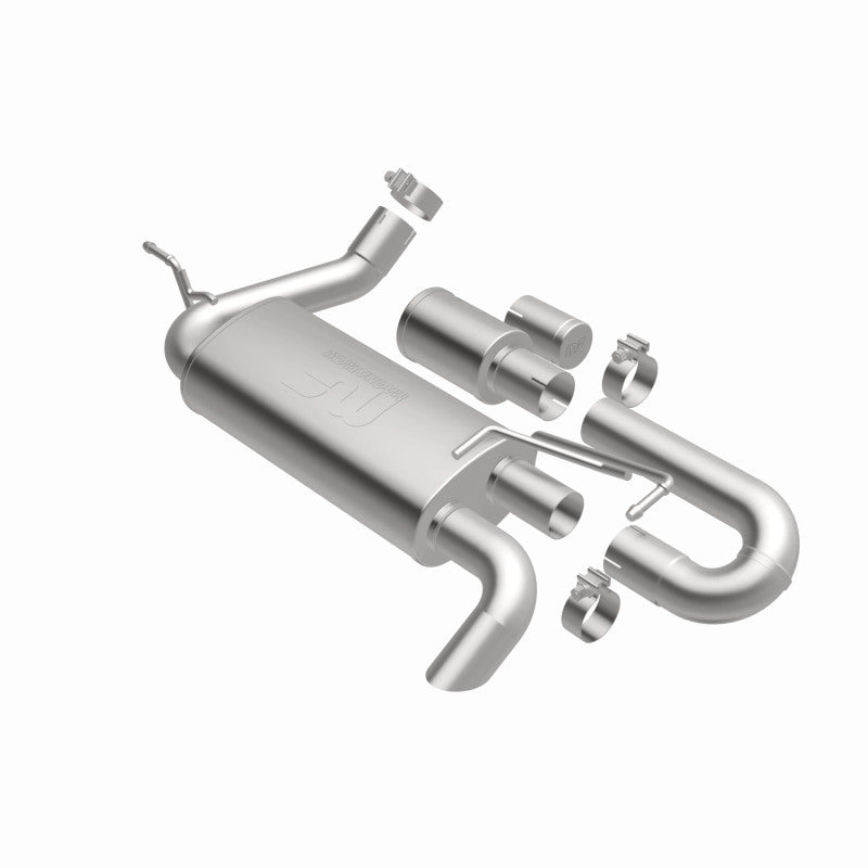 Magnaflow 19668 FITS: MagnaFlow 07-18 Jeep Wrangler JK Overland Series Axle-Back Exhaust System