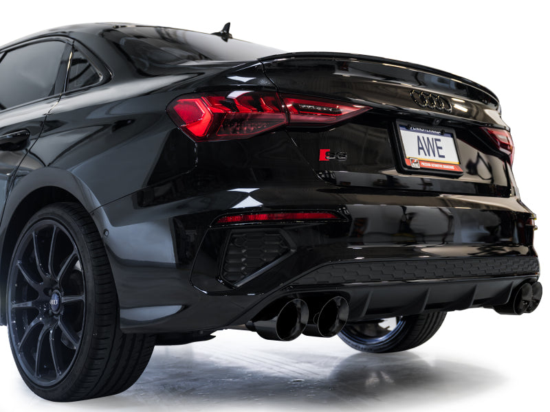 AWE Tuning 3015-43897 FITS AWE 22-24 Audi 8Y S3 Touring Edition Exhaust - Diamond Black Tips