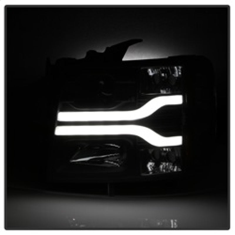 SPYDER 5083609 FITS Spyder Chevy Silverado 1500 07-13 Version 3 Projector Headlights - Black PRO-YD-CS07V3-LBDRL-BK