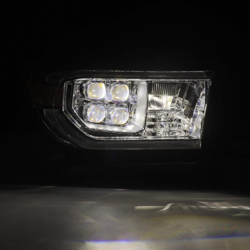 AlphaRex 880819 FITS 07-13 Toyota Tundra / 08-17 Sequoia NOVA LED Proj HL Chrome w/Actv Light Seq. Sig + DRL