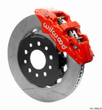 Wilwood 140-15892-R FITS AERO6 Front Hat Kit 14.00 Red 2018-Up Jeep JL w/Lines