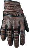 Speed and Strength Rust and Redemption Leather Gloves Brown - Small