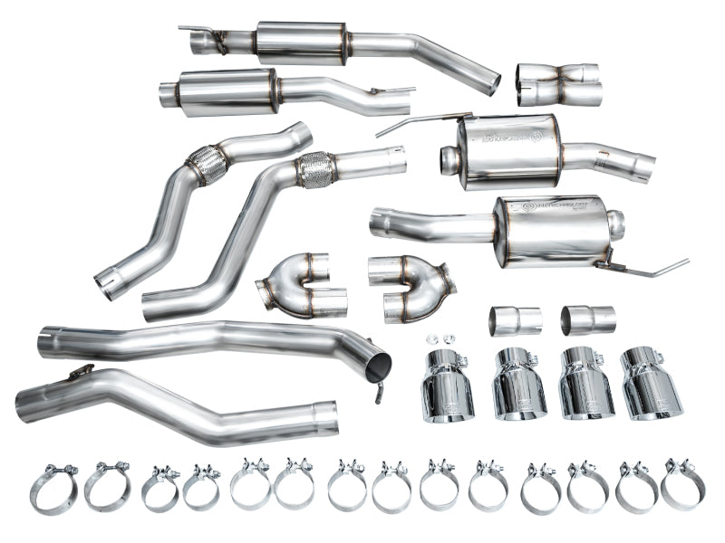 AWE Tuning 3015-42625 FITS 2020+ Ford Explorer ST Touring Edition Exhaust w/ Chrome Silver Tips