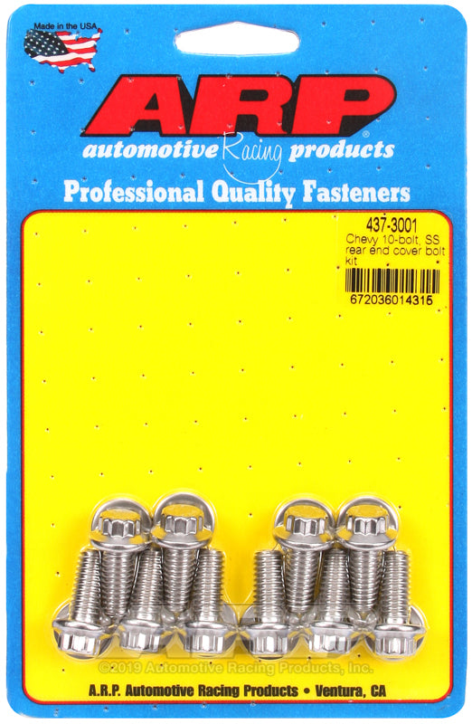 ARP 437-3001 FITS Chevy 10-Bolt SS Rear End Cover Bolt Kit