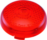 Bikers Choice Rplcmnt Hnycmb Circle Lens Red