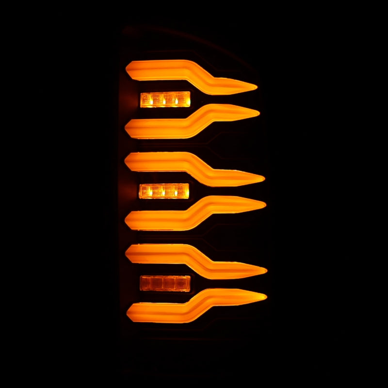AlphaRex 641040 FITS 07-08 Dodge Ram 1500/07-09 Dodge Ram 2500+3500 Luxx-Series LED Tail Lights (Pair) Black