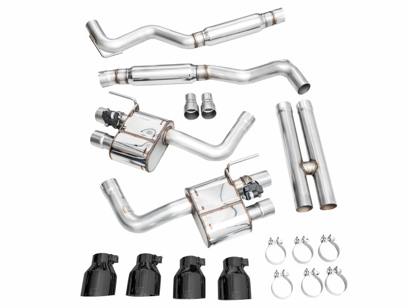 AWE Tuning 3025-43375 FITS AWE 2024 Ford Mustang Dark Horse S650 RWD SwitchPath Catback Exhaust w/ Quad Diamond Black Tips