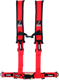 DragonFire Racing Harness- H-Style- 4-Point- 2in Buckle- Red