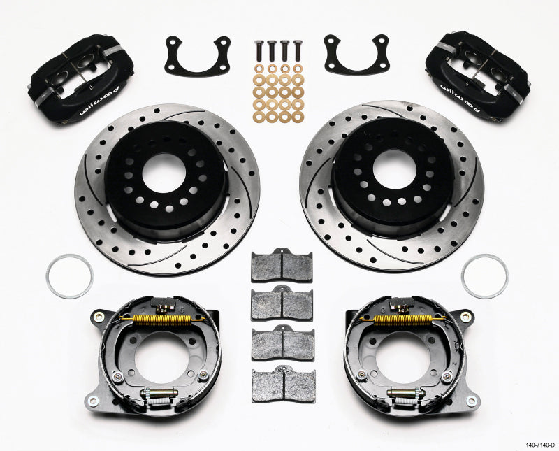Wilwood 140-7140-D FITS Forged Dynalite P/S Park Brake Kit Drilled New Big Ford 2.50in Offset