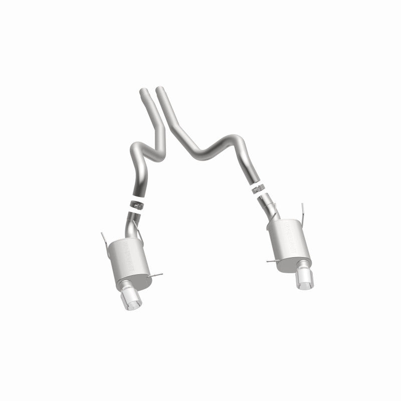 Magnaflow 15149 FITS: MagnaFlow 13 Ford Mustang Dual Split Rear Exit Stainless Cat Back Performance Exhaust (Street)