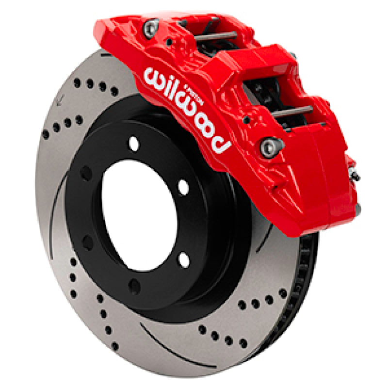 Wilwood 140-17528-DR FITS 2022 Toyota Tundra/LC300 Aero6-DM Front Brake Kit 13.56 SRP Red Rotor W/Lines