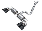 AWE Tuning 3015-43658 FITS AWE MK8 Volkswagen Golf R 3in Touring Edition Quad Exhaust - Diamond Black Tips