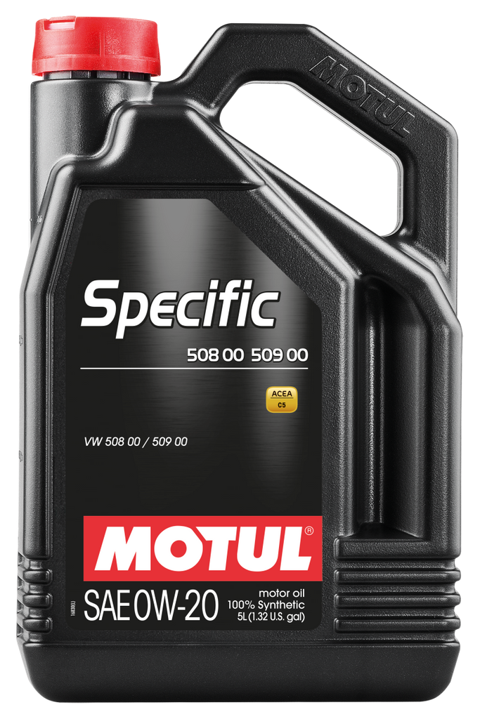 Motul 107384 FITS 5L Specific 508 0W20 OilAcea A1/B1 / VW 508.00/509.00 / Porsche C20