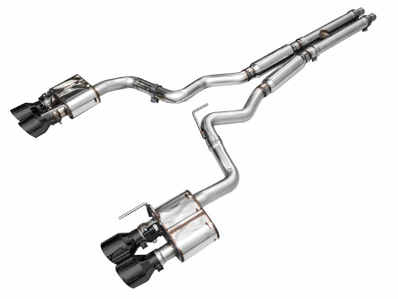 AWE Tuning 3025-43650 FITS AWE 2024 Ford Mustang GT Fastback S650 RWD SwitchPath Catback Exhaust w/ Quad Diamond Black Tips