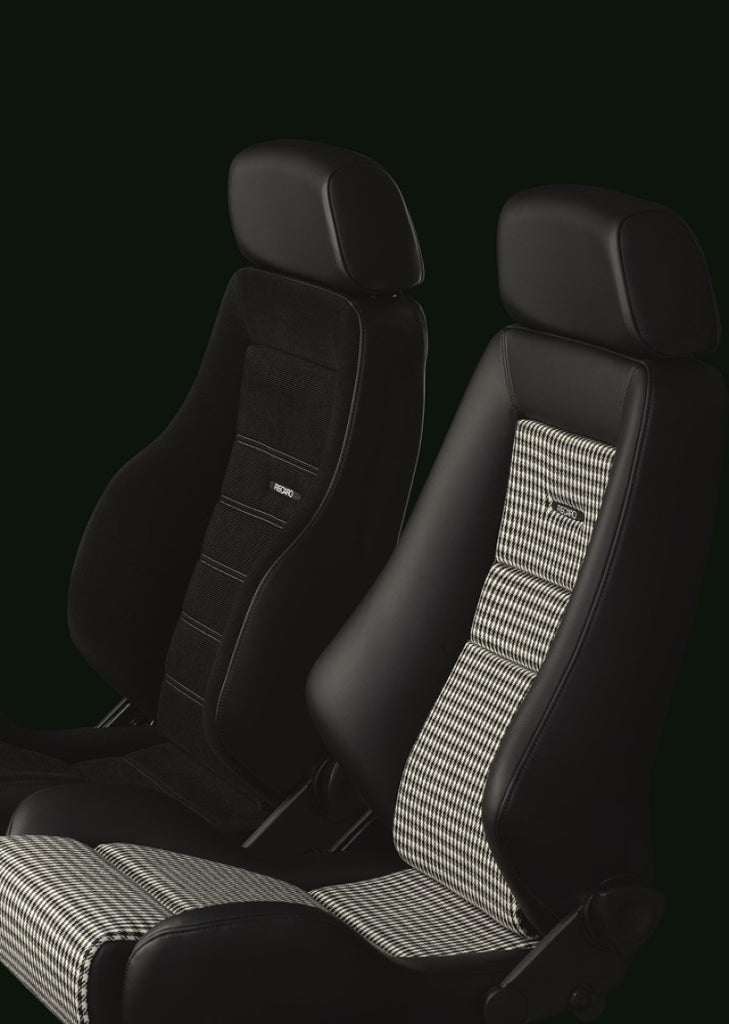 Recaro 088.00.0B25-01 - Classic LX SeatBlack Leather/Pepita Fabric