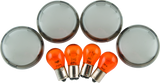 Bikers Choice Smoked Ts Lens & Amb Bulb Kit