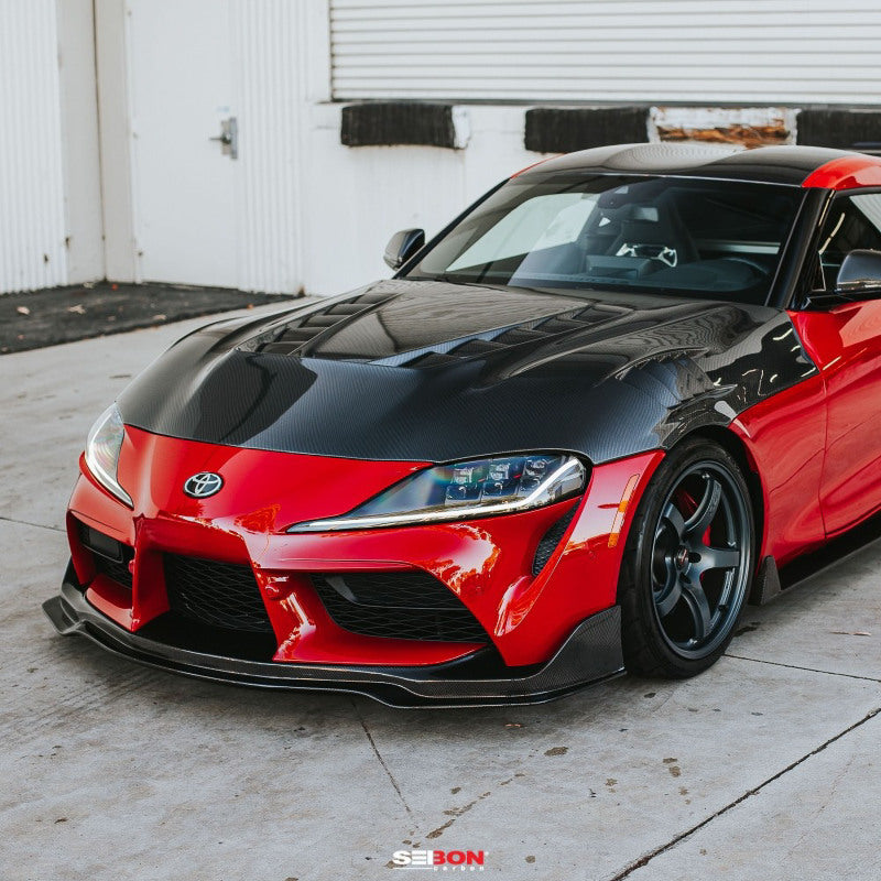 Seibon HD20TYSUP-TV-DS FITS 2020+ Toyota GR Supra TV-Style Carbon Fiber Hood