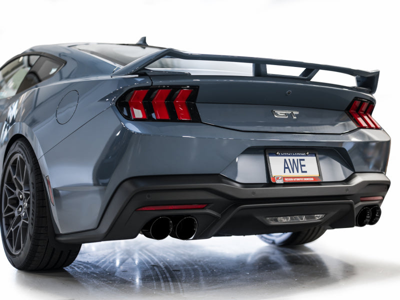 AWE Tuning 3025-43650 FITS AWE 2024 Ford Mustang GT Fastback S650 RWD SwitchPath Catback Exhaust w/ Quad Diamond Black Tips